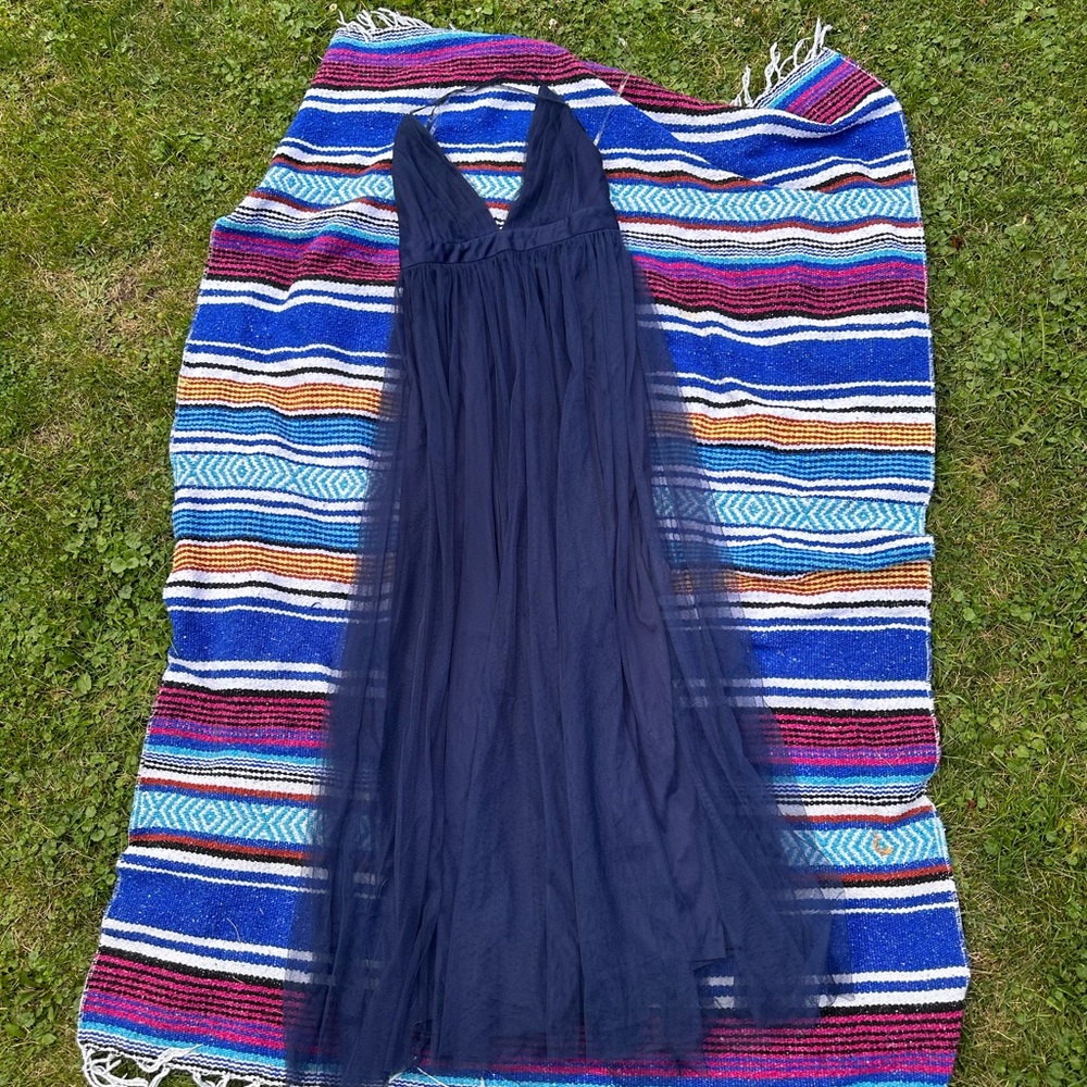 Navy Blue Windsor Maxi Dress
